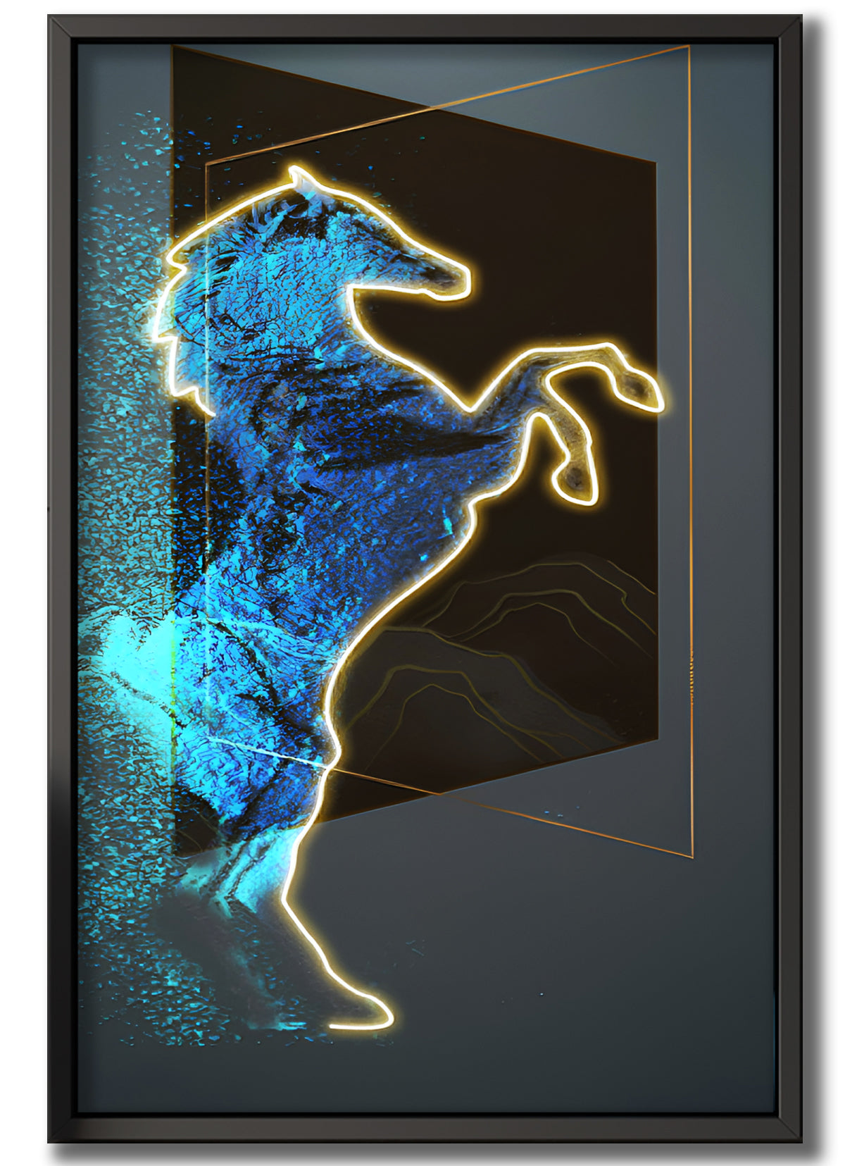 Wall Artwork Free Spirit Horse with LED - DG131