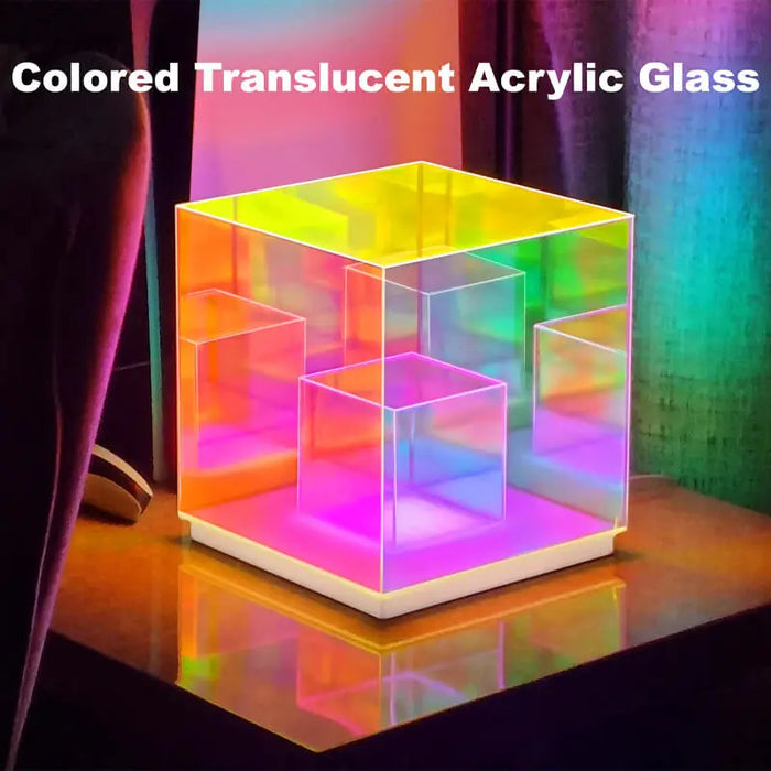 Acrylic Cube Table Lamp BESTY HOME