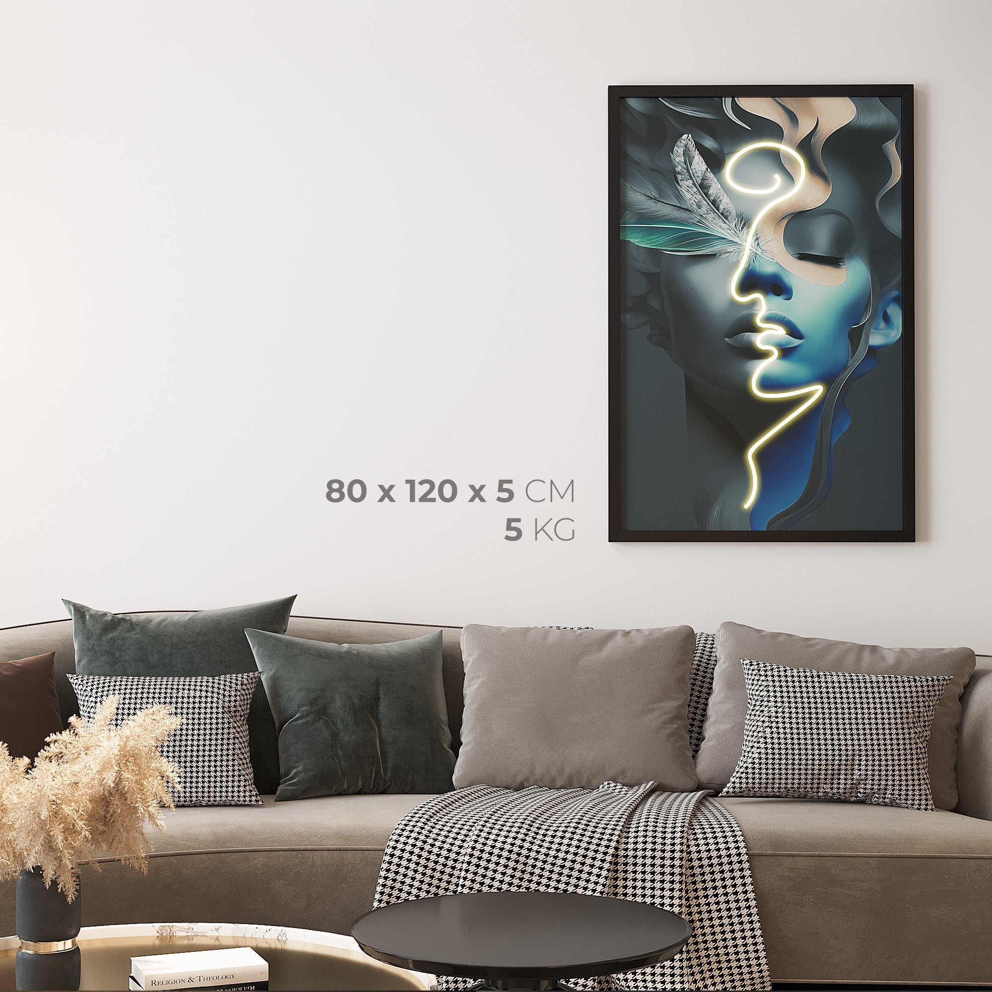 Wall Artwork Free Spirit Soul with LED - DG389 Besty Home