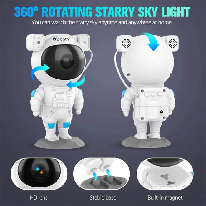 BESTY HOME Astronaut Starry Night Light Galaxy Projector Besty Home