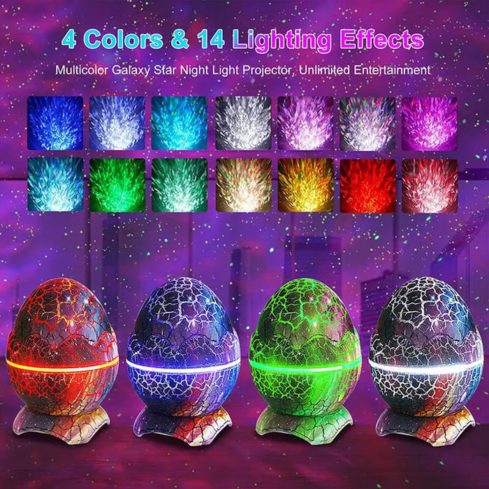 BESTY HOME Dinosaur Egg Star Projector, Galaxy Projector for Bedroom with Bluetooth Speaker BESTY HOME