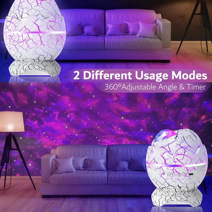 BESTY HOME Dinosaur Egg Star Projector, Galaxy Projector for Bedroom with Bluetooth Speaker BESTY HOME