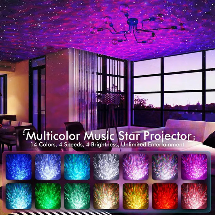 BESTY HOME Dinosaur Egg Star Projector, Galaxy Projector for Bedroom with Bluetooth Speaker BESTY HOME