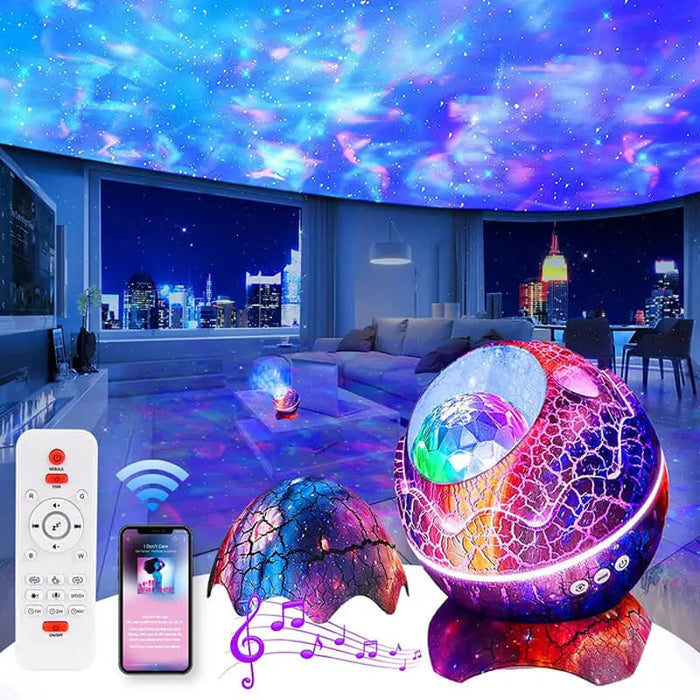 BESTY HOME Dinosaur Egg Star Projector, Galaxy Projector for Bedroom with Bluetooth Speaker BESTY HOME