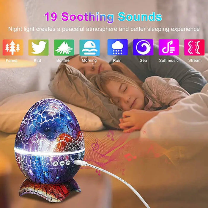 BESTY HOME Dinosaur Egg Star Projector, Galaxy Projector for Bedroom with Bluetooth Speaker BESTY HOME