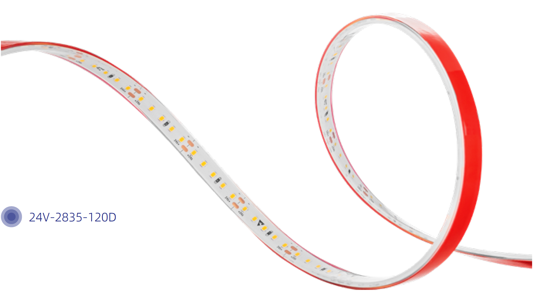 24V LED Strip Light IP68 - 2835 120D (سلسلة مقاومة للماء)